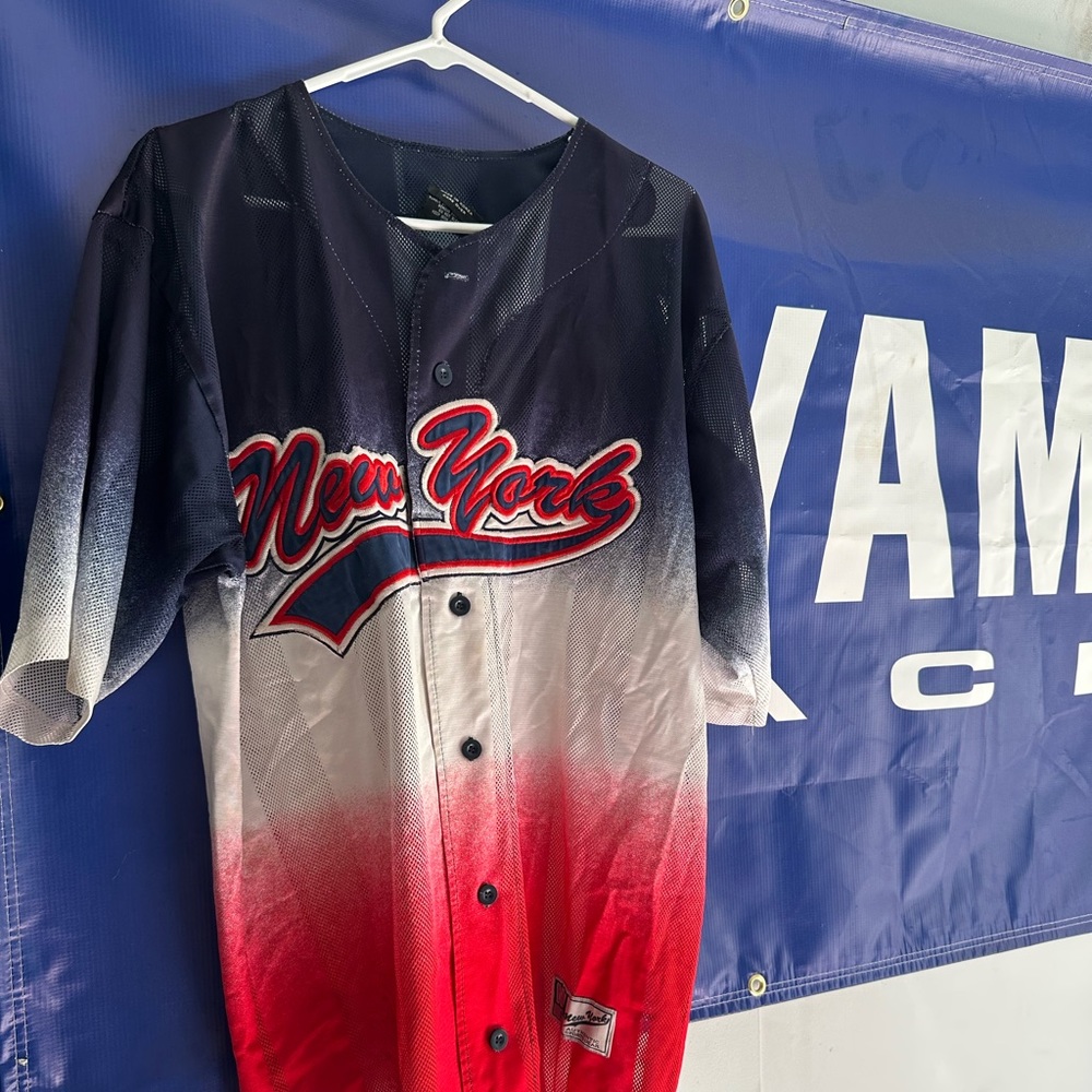 USA Theme New York Baseball Jersey Made by Arctic